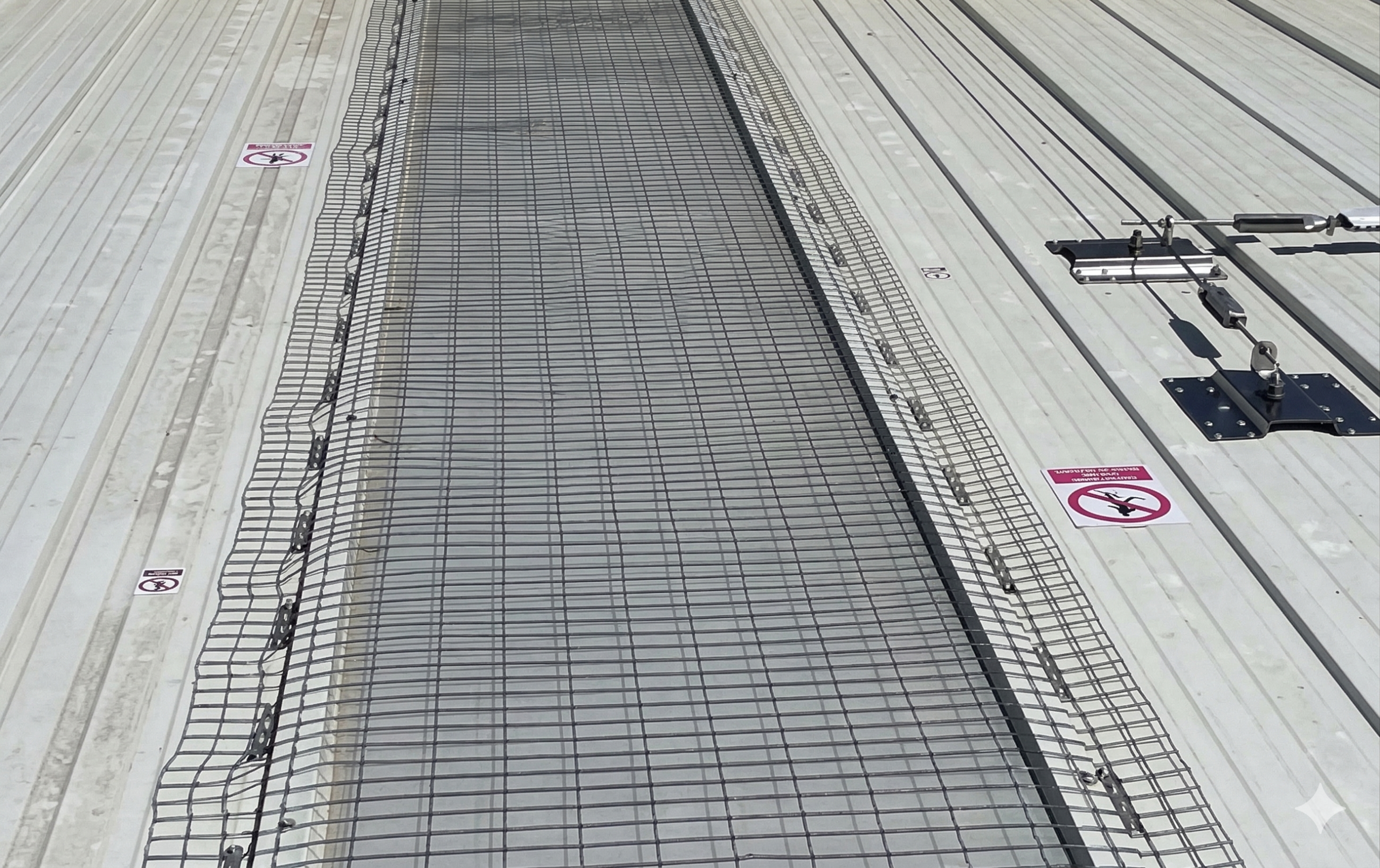 Mallas anticaidas Anclajes Omega